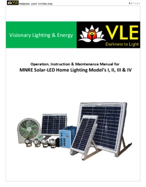 MNRE Certified Solar Home Lighting System - FLS MNRE