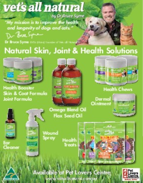 Vets All Natural Supplements and Topical Ointment and Spray