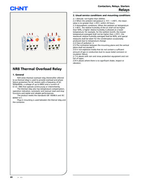 NR8 series Thermal Overload Relay 