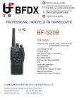 Sell two way radio walkie talkie transceiver BF-5208