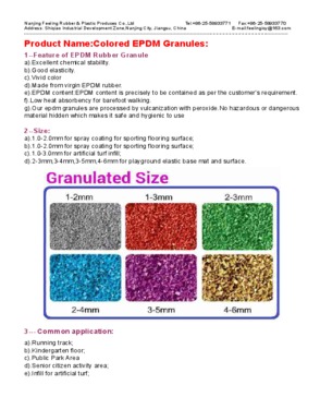 Epdm Granules/Colored epdm chips/Rubber Granules For Artificial Grass
