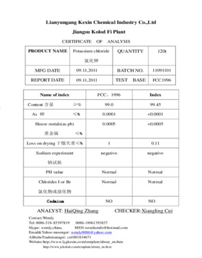 potassium chloride