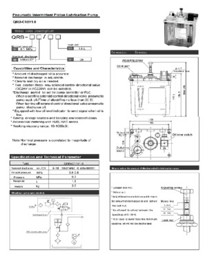 Pneumatic intermittent piston lubrication pump-QRB