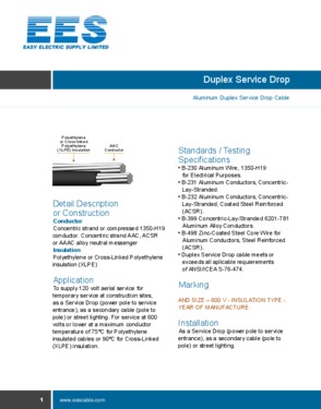 Duplex ABC Cable