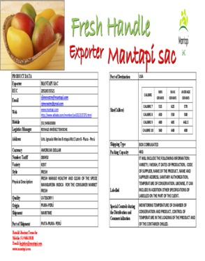 EXPORTADORA MANTAPI SAC