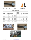 PTFE Corrugated Hose with SS304 Single Wire Braid