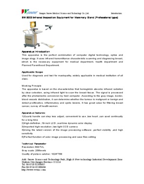 Infrared Inspection Equipment For Mammary Gland