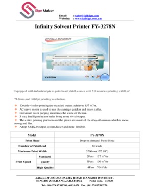 Solvent Printer FY-3278N