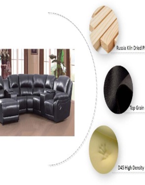 Home Theater Furniture Electric Genuine Leather Sofa