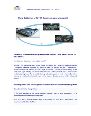 PCB Wave Soldering Pallets and Tooling with Top Hat