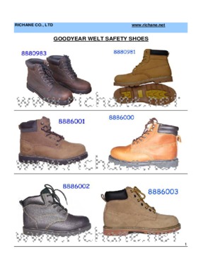 8880983 Good year welt crazy horse leather safety shoes