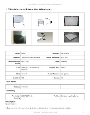 88inch Interactive whiteboard