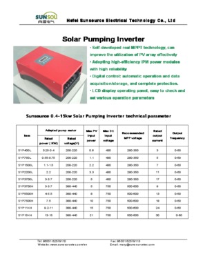 Solar pumping inverter