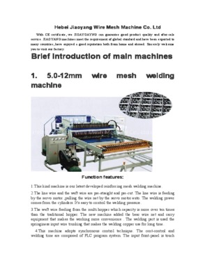 HEBEI JIAOYANG WIRE MESH MACHINE CO., LTD