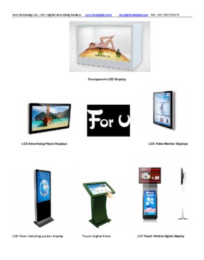 42 Inch Free Standing Mall Hotel LED/ LCD AD Display