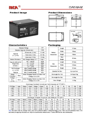 FC series(General AGM Batteries)
