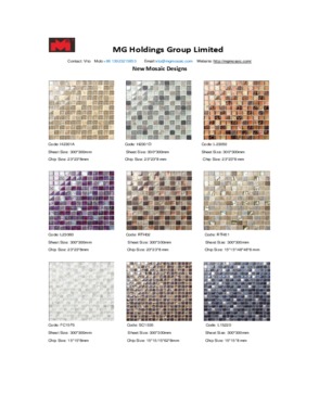 Shining feature wall glass mosaic tile