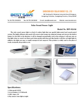solar sound sensor light