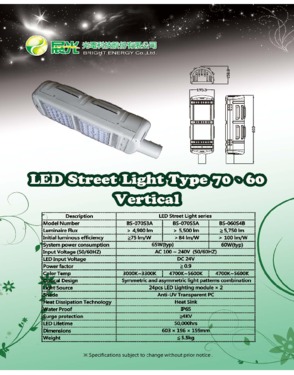 65W LED Street Lamps