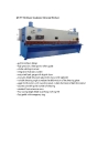 QC11Y-25x9000 Hydraulic Guillotine Shearing Machine