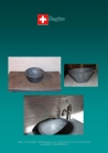 Counter top washbasin in zinc