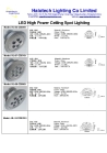 High Power LED Spot Lamps