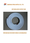 5m insulated copper coil, with flaring and nuts, UV resistant IXPE insulation