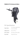 Outboard Engine YAMAHAA F30 30HP 4-Stroke Marine Boat Motor