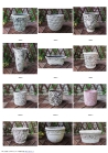 ceramic planter, garden