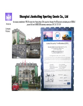 Shanghai Jianhuiling Sporting Goods Co., Ltd