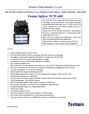 Optical Fiber Fusion Splicer