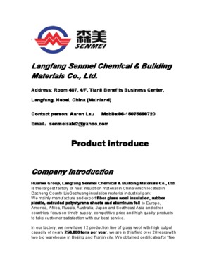 Langfang Senmei Chemical & Building Materials Co., Ltd