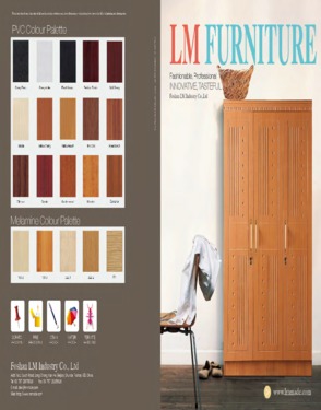 Wooden panel furniture pvc wardrobe with low price(202163)