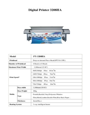 Digital Printer FY-3208HA