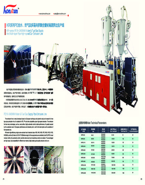 PE16-1600MM water & fuel gas supply pipe extrusion line