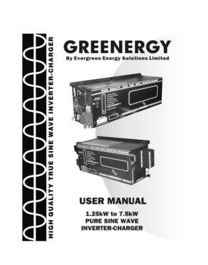 DC-AC INVERTER CHARGER SINE WAVE RELIABLE GREENERGY