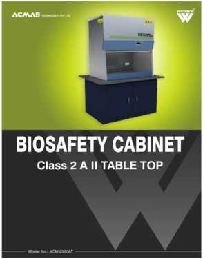 Biosafety Cabinet Class 2 A II Table Top