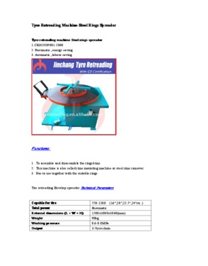 Tyre Retreading Equipment-Steel rings remover