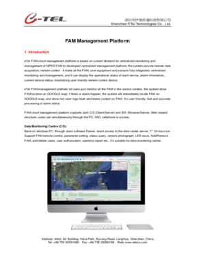 FAM Cloud Management Platform software