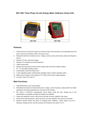 Portable Energy Meter Calibrator