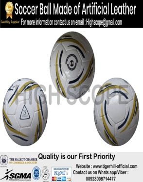 Soccer Ball made of Artificial Leather All sizes are available 
