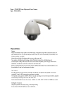High Speed Dome Security CCD Cameras (1/4 color)
