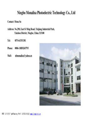Ningbo Monalisa Photoelectric Technology Co., Ltd