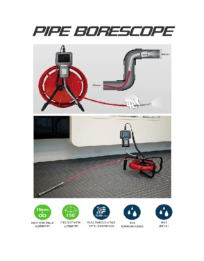 Pipe Plumbing Borescope Endoscope Videoscope