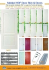 Molded HDF Door Skin with texture & premiered white