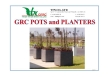 GRC pot, GRC planters