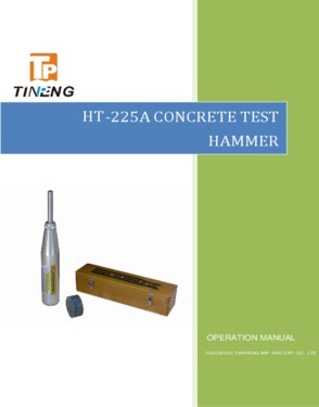 HT-225A concrete test hammer/schmidt concrete test hammers