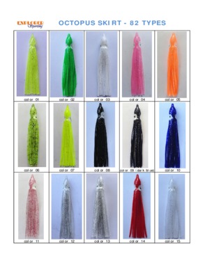 all sizes octopus skirts fishing lures squid skirt fishing lures for w