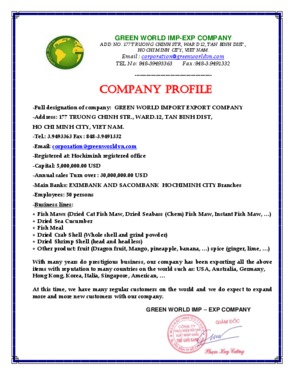 Green World Import Export Co., Ltd