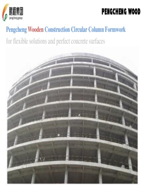 construction wooden circular column formwork system